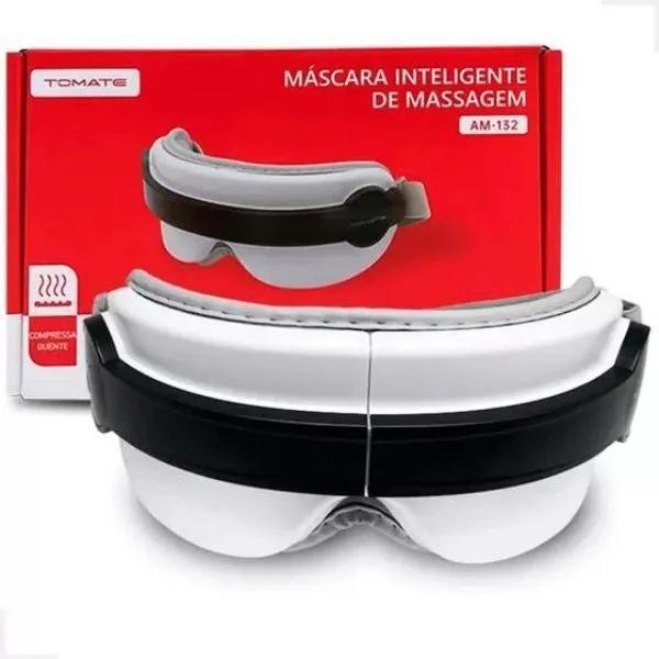Mascara Inteligente de Massagem Facial Bluetooth AM-132 - Tomate